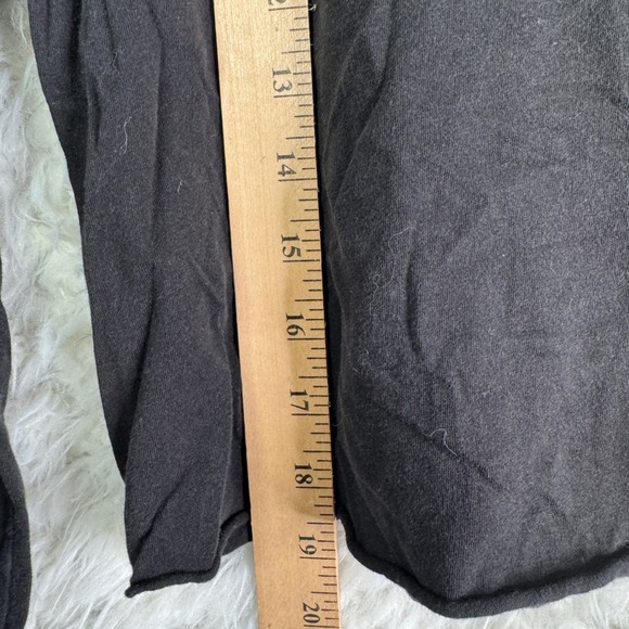 Polo Ralph Lauren Black Long Sleeve Cropped Graphic T Shirt Women's Size Medium - Picture 5 of 7